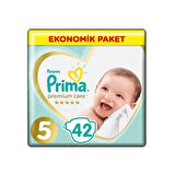 Prima Bebek Bezi Premium Care 5 Numara (4 x 42) Toplam 168 Adet
