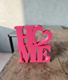 Home Love Yazılı Kalpli Dekoratif Biblo