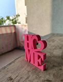 Home Love Yazılı Kalpli Dekoratif Biblo