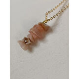 Güneş taşı kırık Taş Kolye - Anka Gemstone