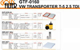 TRANSPORTER T5 FİLTRE BAKIM SETİ (HAVA YAĞ MAZOT POLEN) GOLD