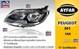 PEUGEOT 301 SOL ÖN FAR MOTORLI 2017 SONRASI / 303383 GKN GOLD