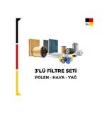 Dacia Duster 1.5 Dci Filtre Bakım Seti 2013-2018 Arası 3 Lü Set