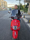 MOTOCAM Küba Grace 50 125 Ön Cam 2023-2025 Model 42cm Siyah Renkli Elcikli APARATSIZDIR