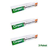 Green Cuki Alüminyum Folyo - 30 Cm. x 100 Metre - 3 Paket