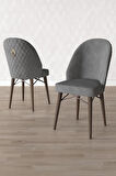 Calvin Barok 80x132 Açılabilir Mdf Masa Yemek Odası Takımı, Mutfak Takımı 4 Sandalye, 1 Bench
