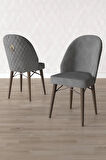 Calvin Meşe Desen 80x132 MDF Açılabilir Mutfak Masası Takımı 4 Sandalye, 1 Bench