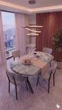 Nova Serisi Modern Yemek Masası Takımı - 4 Kişilik Salon & Mutfak Seti - Renk Seçenekli