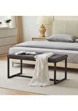  Silla Modern Metal Ayaklı Bench