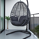 Armut Salıncak Tek Kişilik Makrome Ip Örgü Bahçe Balkon Ev Salıncağı