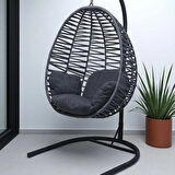 Armut Salıncak Tek Kişilik Makrome Ip Örgü Bahçe Balkon Ev Salıncağı