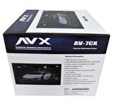 AVX AV-7CX 7" Double Teyp USB AUX BT IOS-Android Uyumlu Geri Görüş Kameralı