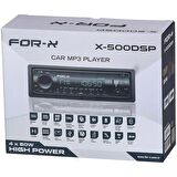 For-x X-500DSP DSP İşlemcili Oto Teyp 2+1 Anfi Çıkışlı USB BT 4*60W Güç Çıkışı
