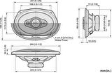 Pioneer TS-A6971F A Serisi 600 Watt Maksimum 100W RMS 6X9 Oto Hoparlör