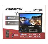 Sondway SW-9033 7 Inch Indash Teyp Bluetooth USB SD Mirror Link Kumanda 
