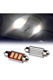 3 Adet Sofit Led Canbus 39 mm Iç Aydınlatma Plaka Tavan Lambası
