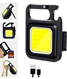İthal Mini Cob Led Anahtarlık El Feneri Usb Şarjlı Lamba Anahtarlık Cep Feneri Kamp Lambası