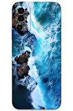 GM 23 Uyumlu Mermer Desenli Telefon Kılıfı + Ekran Koruyucu - 5810