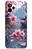 GM 24 Pro Uyumlu Çiçek Desenli Telefon Kılıfı + Ekran Koruyucu - 5794