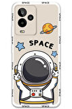 GM 24 Pro Uyumlu Astronot Desenli Telefon Kılıfı + Ekran Koruyucu - 5865