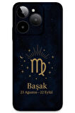GM Era 30 Uyumlu Başak Burcu Desenli Telefon Kılıfı + Ekran Koruyucu - 5773