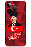 GM Era 30 Uyumlu Atatürk Desenli Telefon Kılıfı + Ekran Koruyucu - 5851