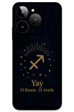 GM Era 50 Uyumlu Yay Burcu Desenli Telefon Kılıfı + Ekran Koruyucu - 5776