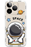 GM Era 50 Uyumlu Astronot Desenli Telefon Kılıfı + Ekran Koruyucu - 5865