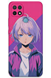 Oppo A15 Uyumlu Anime Desenli Telefon Kılıfı + Ekran Koruyucu - 5742