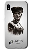 Galaxy A10 Kılıf HD Desen Baskılı Arka Kapak - Mustafa Kemal Atatürk 