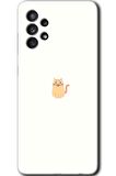 Galaxy A13 Kılıf HD Desen Baskılı Arka Kapak - Cat Minimalism 