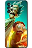 Galaxy A13 Kılıf HD Desen Baskılı Arka Kapak - Rick Morty 