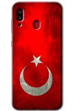 Galaxy A20 Kılıf HD Desen Baskılı Arka Kapak - Albayrak 