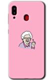 Galaxy A20 Kılıf HD Desen Baskılı Arka Kapak - Bad Grandmother 