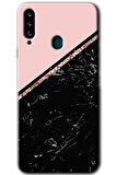 Galaxy A20s Kılıf HD Desen Baskılı Arka Kapak - Yarım Mermer 