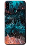 Galaxy A20s Kılıf HD Desen Baskılı Arka Kapak - Liquid Colorfull 