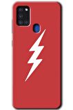 Galaxy A21s Kılıf HD Desen Baskılı Arka Kapak - Flash Logo 
