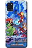 Galaxy A21s Kılıf HD Desen Baskılı Arka Kapak - Avengers Cartoon 