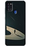 Galaxy A21s Kılıf HD Desen Baskılı Arka Kapak - Space Planet 