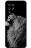 Galaxy A22 Kılıf HD Desen Baskılı Arka Kapak - Lion 