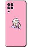Galaxy A22 Kılıf HD Desen Baskılı Arka Kapak - Bad Grandmother 