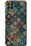 Galaxy A22 Kılıf HD Desen Baskılı Arka Kapak - Mandala Desen 