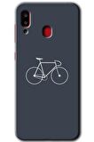 Galaxy A30 Kılıf HD Desen Baskılı Arka Kapak - Bike 