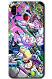 Galaxy A30 Kılıf HD Desen Baskılı Arka Kapak - Graffiti Çizgi Film 