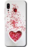 Galaxy A30 Kılıf HD Desen Baskılı Arka Kapak - Kalpli Şekerleme 