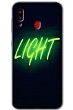 Galaxy A30 Kılıf HD Desen Baskılı Arka Kapak - Neon İnscription 