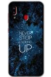 Galaxy A30 Kılıf HD Desen Baskılı Arka Kapak - Stars Wallpaper 