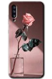 Galaxy A30s Kılıf HD Desen Baskılı Arka Kapak - Retro Gül 