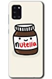 Galaxy A31 Kılıf HD Desen Baskılı Arka Kapak - Nutella Aşkım 