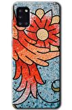 Galaxy A31 Kılıf HD Desen Baskılı Arka Kapak - Mozaik Çiçek 